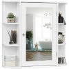6.5 In. X 25 In. X 26 In. White Multipurpose Wall Surface Mount Bathroom Storage Medicine Cabinet With Mirror -Master Lock Store b3f71a638f98bcb43147237189a7b1c5 1800x1800