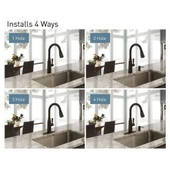 Coretta Single-Handle Pull-Down Sprayer Kitchen Faucet With Reflex And Power Boost In Mediterranean Bronze -Master Lock Store b40c698ad9eb99c11036422b22014399 1800x1800