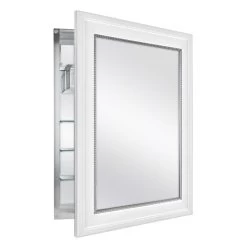 20 In. X 26 In. Fog Free Recessed Or Surface Mount Medicine Cabinet In White -Master Lock Store b93a9a7d3bfe7ae027581dac89f0d5b8 1800x1800