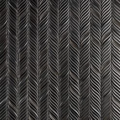 Divine Alula Gunmetal 10 In. X 12 In. Glazed Ceramic Mosaic Tile (0.85 Sq. Ft.)