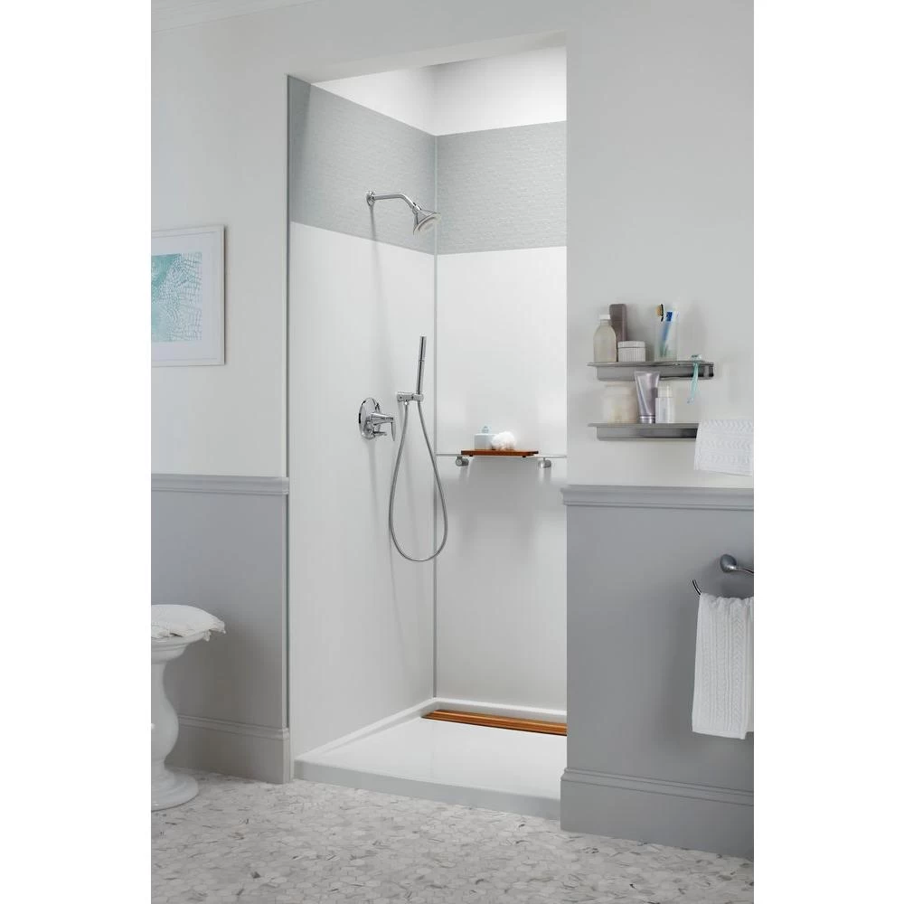 Moxie 1-Spray 5 In. Single Wall Mount Fixed Shower Head In Polished Chrome 16 Moxie 1-Spray 5 In. Single Wall Mount Fixed Shower Head In Polished Chrome - Image 14