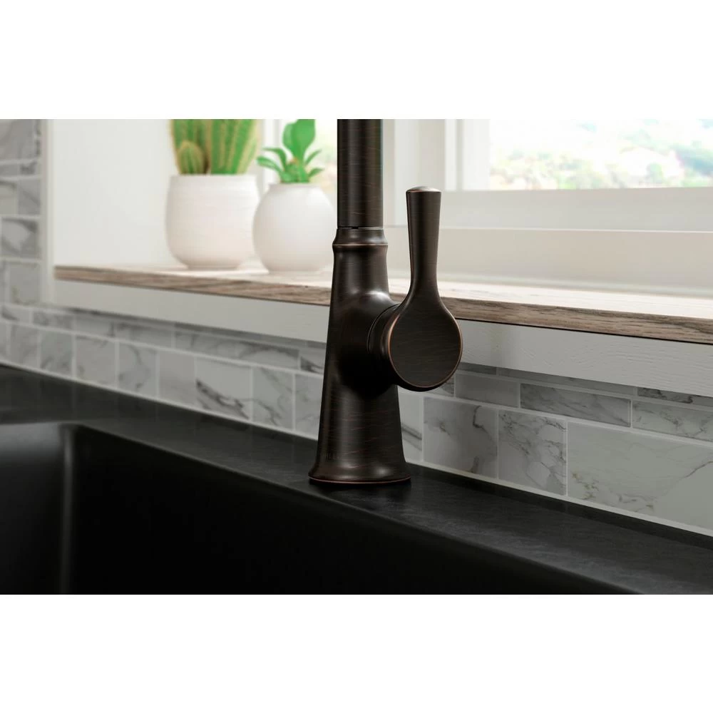 Tyne Single-Handle Pull-Down Sprayer Kitchen Faucet In Oil-Rubbed Bronze 11 Tyne Single-Handle Pull-Down Sprayer Kitchen Faucet In Oil-Rubbed Bronze - Image 9