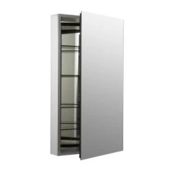 Catalan 20-1/8 In. W X 36 In. H Aluminum Single-Door Surface-Mount Medicine Cabinet