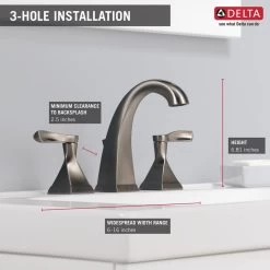 Everly 8 In. Widespread 2-Handle Bathroom Faucet In SpotShield Brushed Nickel -Master Lock Store cf2f778d5813337fd326d1a6ae8e23a6 1800x1800