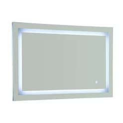 39.5 In X 28.5 In. White/Blue LED Lighted Mirror With Touch Sensor