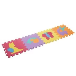 Hey! Play! Multi-Colored 12.5 In. X 12.5 In. X 0.25 In. Interlocking EVA Foam Animal Puzzle Floor Tile (16-Pack) -Master Lock Store e03eabb033faa605ab65c645f1495f4c 1800x1800