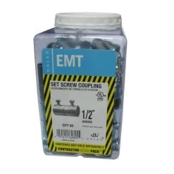 1/2 In. Electric Metallic Tube (EMT) Set-Screw Coupling (50-Pack) 13 1/2 In. Electric Metallic Tube (EMT) Set-Screw Coupling (50-Pack) -Master Lock Store e56766c1a25c7bd4d34d91ba42b5df66 1800x1800