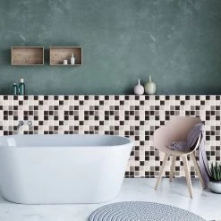 10/20 Pieces Backsplash Tile For Kitchen Mosaic Square Peel And Stick Tile, 3.94x3.94" -Master Lock Store ea04a341 a9da 415c b82b 76e0209571c1.9242180b01b924b6a0e0ec035dccb89c 1800x1800