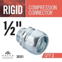 1/2 In. Rigid Compression Connector (2-Pack) 9 1/2 In. Rigid Compression Connector (2-Pack) -Master Lock Store eadd00e239cd3411339dc38de199b299 1800x1800