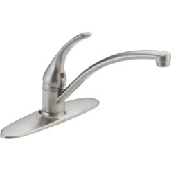 Foundations Single-Handle Standard Kitchen Faucet In Chrome -Master Lock Store ed6ab4997943af3dab4af1710b35d5c3 1800x1800