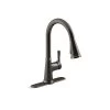 Tyne Single-Handle Pull-Down Sprayer Kitchen Faucet In Oil-Rubbed Bronze