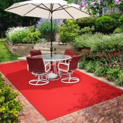Indoor/Outdoor Carpet With Rubber Marine Backing - Red 6' X 10' - Several Sizes Available - Carpet Flooring For Patio, Porch, Deck, Boat, Basement Or Garage -Master Lock Store efab9d5e 0f84 4aae b1cf 0c38f3cde1fb 1.79aa570f26484bd2f789a5a9a6dc4298 1800x1800