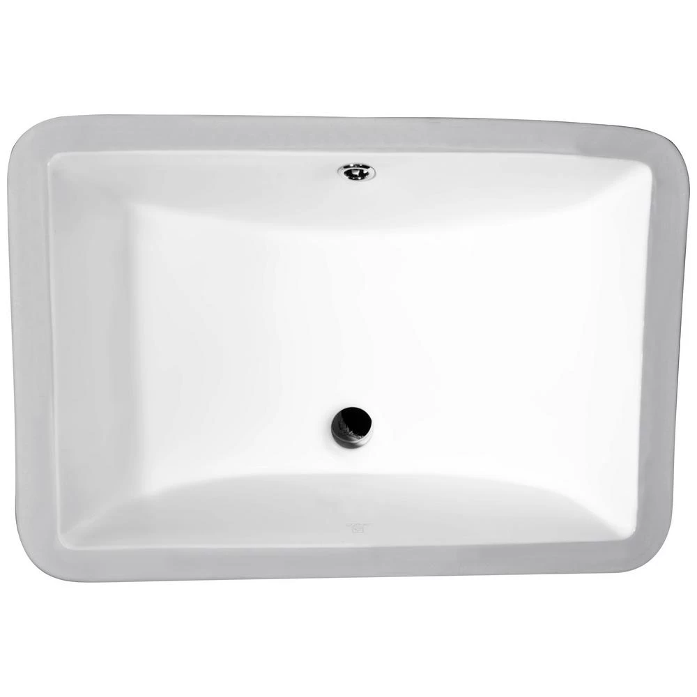 ANZZI Pegasus Series 8.5 In. Ceramic Undermount Sink Basin In White 8 ANZZI Pegasus Series 8.5 In. Ceramic Undermount Sink Basin In White - Image 6