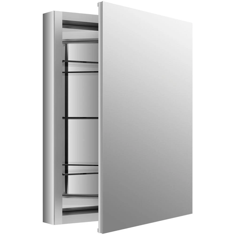 Verdera 24 In. W X 30 In. H Recessed Medicine Cabinet In Anodized Aluminum 4 Verdera 24 In. W X 30 In. H Recessed Medicine Cabinet In Anodized Aluminum - Image 2