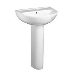 American Standard Evolution Pedestal Combo Bathroom Sink With 4 In. Centers In White