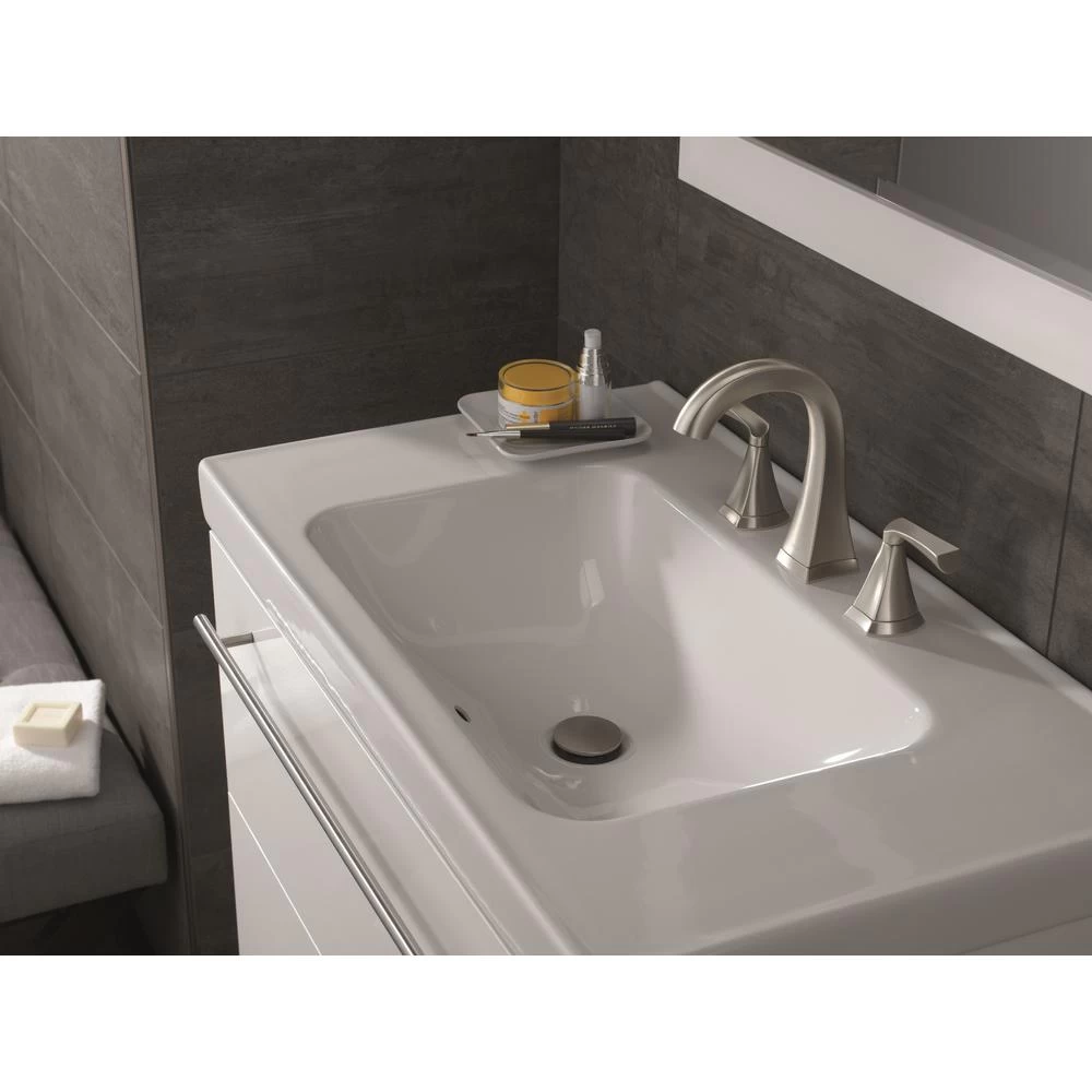 Pierce 8 In. Widespread 2-Handle Bathroom Faucet In SpotShield Brushed Nickel 6 Pierce 8 In. Widespread 2-Handle Bathroom Faucet In SpotShield Brushed Nickel - Image 4