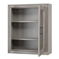 Hazelton 24 In. W X 28 In. H Framed Surface-Mount Bathroom Medicine Cabinet In Antique Grey -Master Lock Store fd24f229b08e1dda3a668404bf29ec3e a3fa9307 4942 4ee4 bcf3 ae2773e5b916 1800x1800